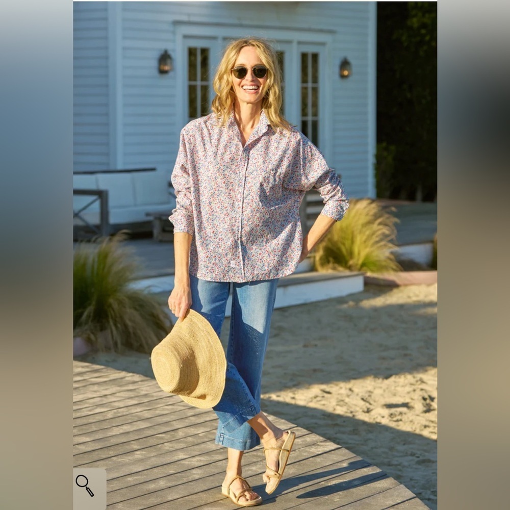 Frank & Eileen OONA Continuous Sleeve Button-Up Shirt size M